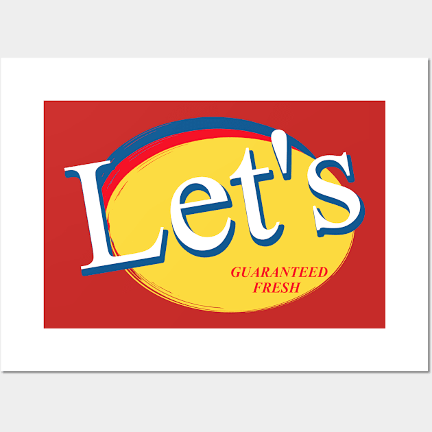 Let's Potato Chips Logo Wall Art by woodsman